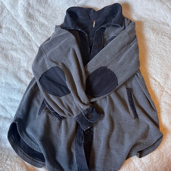 Free people ruby button down oversized jacket - Picture 2 of 7